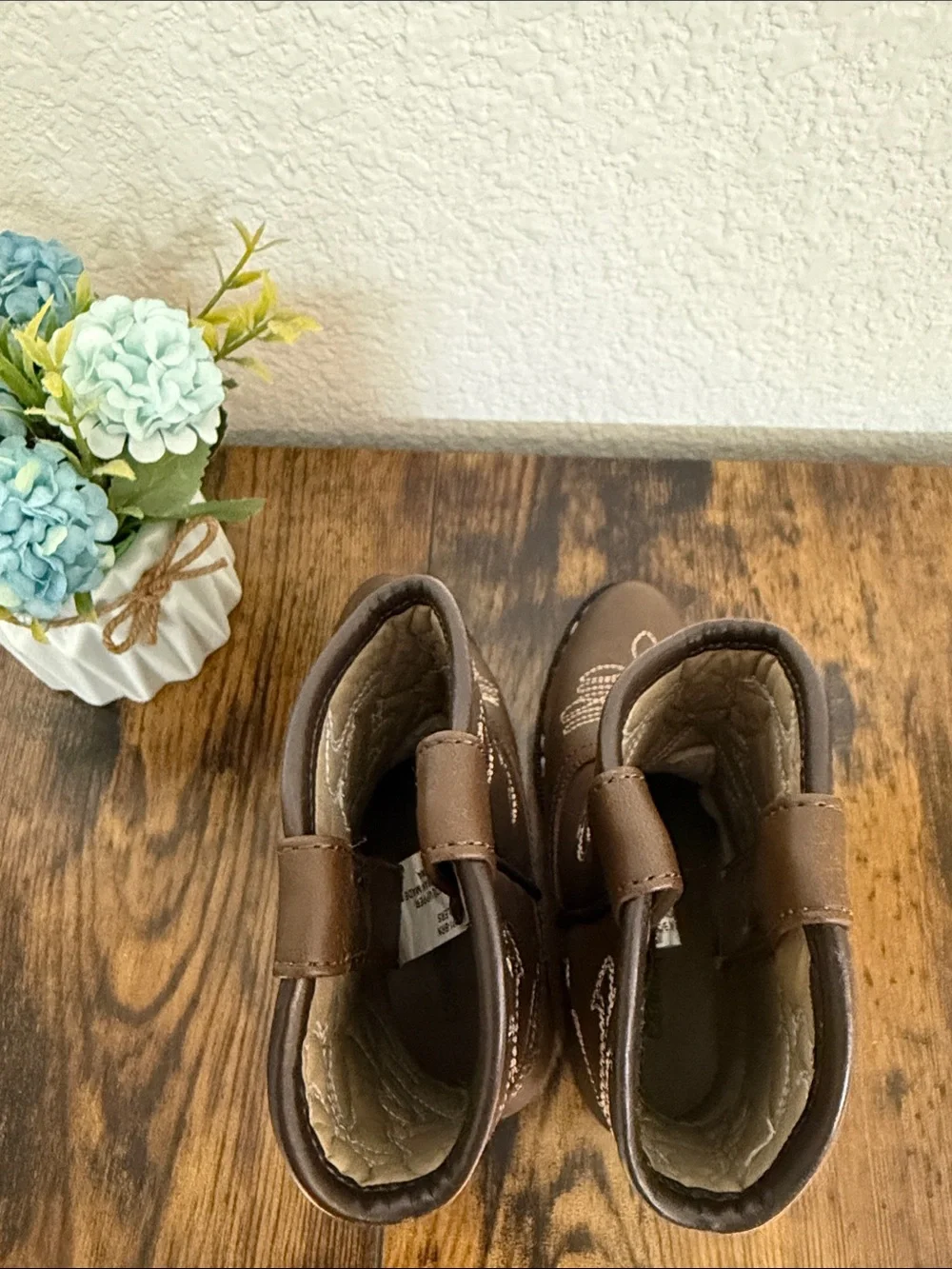 Flex Trail • Toddler Boys Brown Western Cowboy Boots Rodeo NWOT